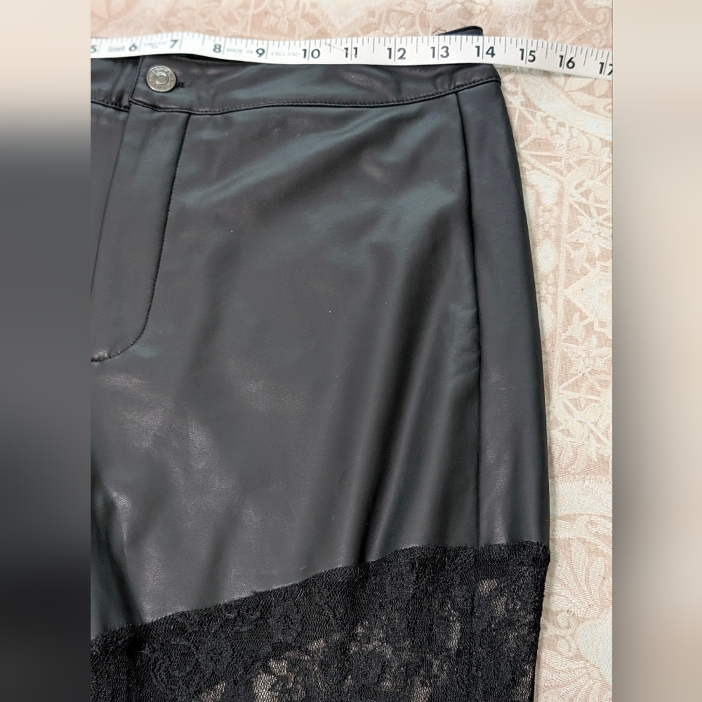 Akira Black Lace Women's Pants Junior Size 15 - Picture 5 of 9